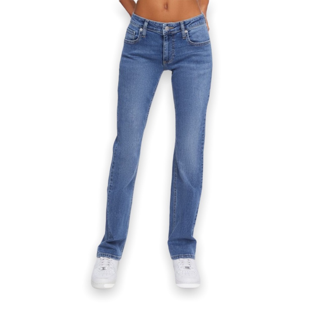 Steve & Barry’s Dungarees Y2k Vintage Rigid Denim Low Rise Boot Cut Mom Jeans